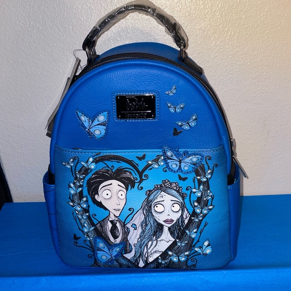 Limited Edition Exclusive Loungefly Corpse Bride Butterfly GITD Mini Backpack